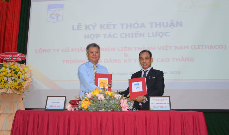 [TIN TỨC] CAO THẮNG-LITHACO: HỢP TÁC CHIẾN LỰC THÚC ĐẨY ĐÀO TẠO NĂNG LƯỢNG MỚI
